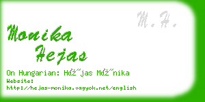 monika hejas business card